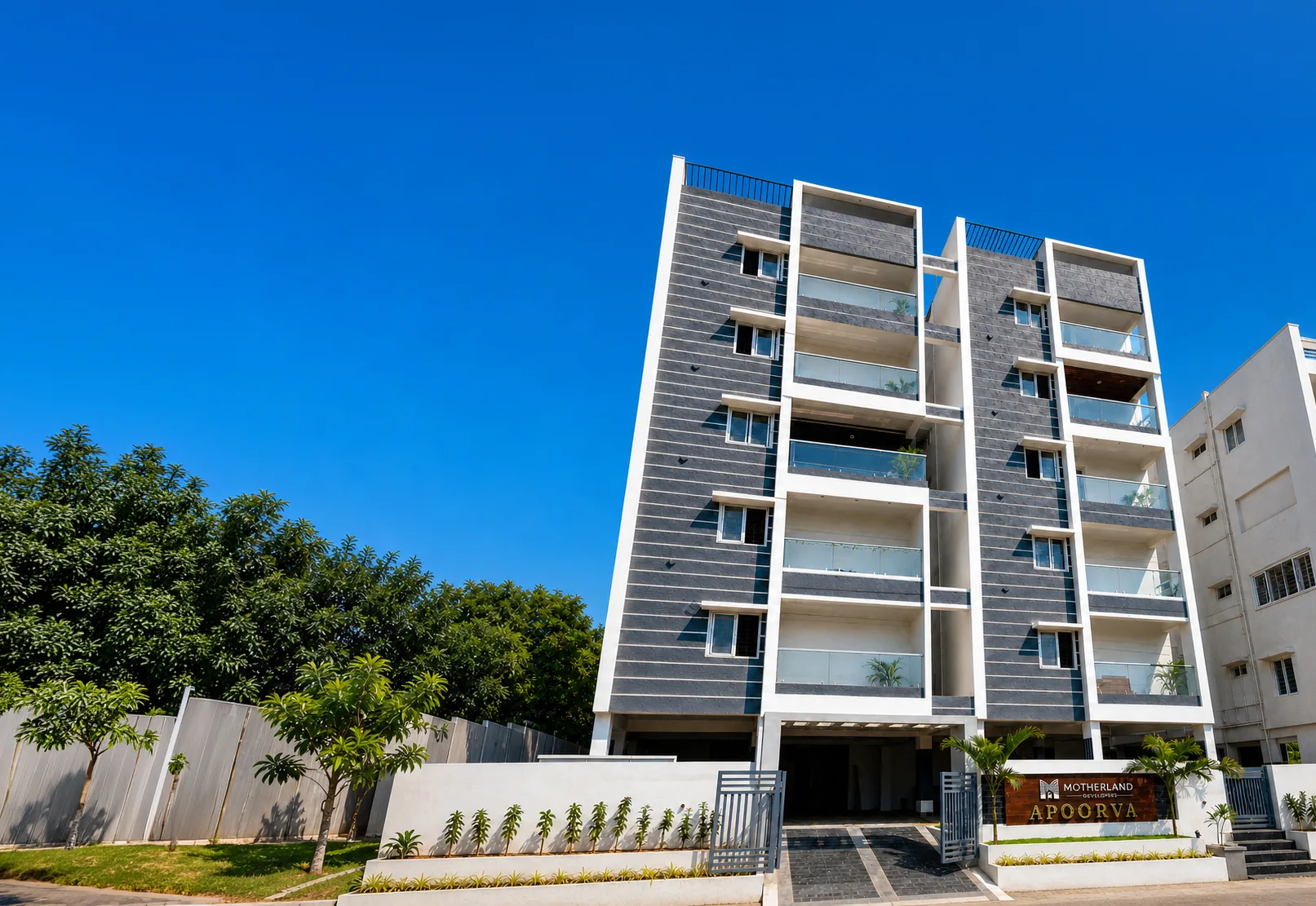 Motherland Apoorva residential apartment exterior