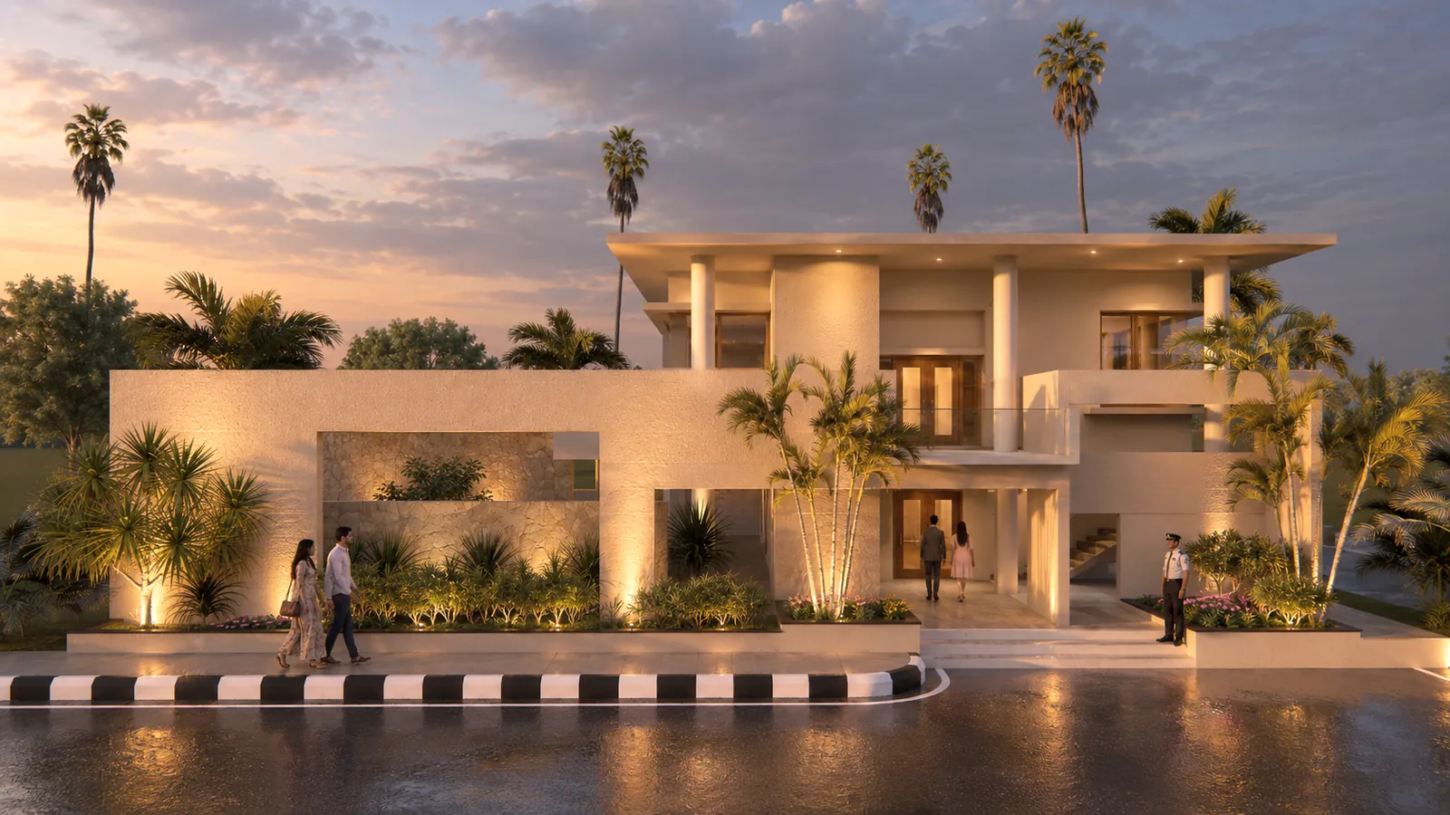 Artist's impression of the Sunrise City clubhouse front elevation